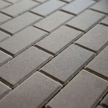 Брусчатка Кирпичик 100x200x60мм серая