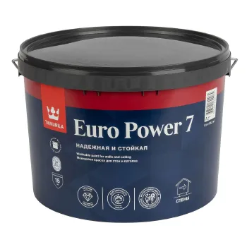 Краска интерьерная моющаяся Euro 7 матовая 9л Tikkurila