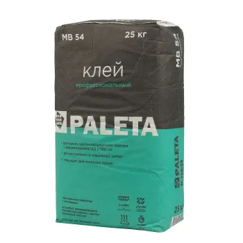 Клей для плитки Paleta MB 54 С2TE, 25 кг